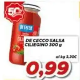 MA Supermercati De Cecco salsa ciliegino offerta