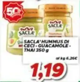 MA Supermercati Sacla' hummus di ceci - guacamole - thai offerta
