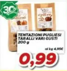 MA Supermercati Tentazioni pugliesi taralli vari gusti offerta