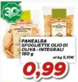MA Supermercati Panealba sfogliette olio di oliva - integrali offerta