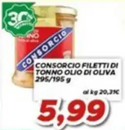 MA Supermercati Consorzio filetti di tonno olio di oliva offerta