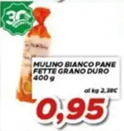 MA Supermercati Mulino Bianco pane fette grano duro offerta