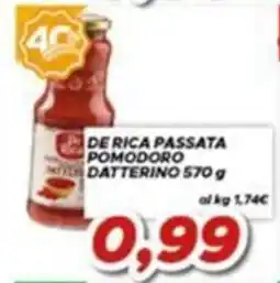 MA Supermercati De Rica passata pomodoro datterino offerta