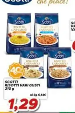 MA Supermercati Scotti risotti vari gusti offerta