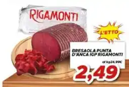 MA Supermercati Bresaola punta d'anca IGP Rigamonti offerta