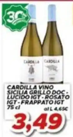 MA Supermercati Cardilla vino offerta