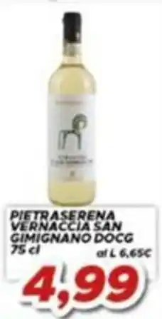 MA Supermercati Pietraserena Vernaccia San Gimignano DOCG offerta