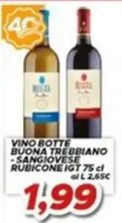 MA Supermercati Vino botte Buona Trebbiano - Sangiovese Rubicone IGT offerta