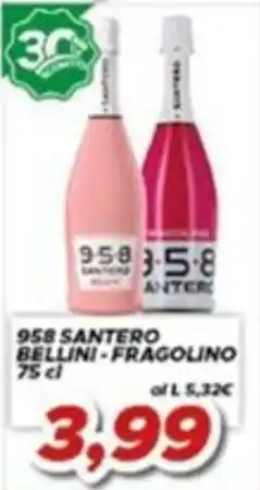 MA Supermercati 958 Santero Bellini - Fragolino offerta