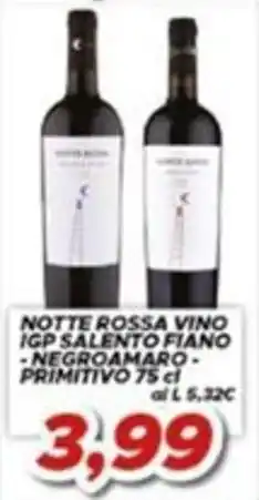 MA Supermercati Notte Rossa Vino IGP Salento Fiano - Negroamaro - Primitivo offerta