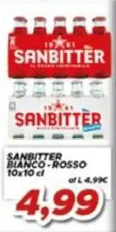 MA Supermercati Sanbitter bianco-rosso offerta