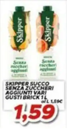 MA Supermercati Skipper succo senza zuccheri aggiunti offerta