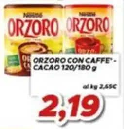 MA Supermercati Orzoro con caffè cacao offerta