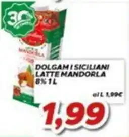 MA Supermercati Dolgam i siciliani latte mandorla offerta