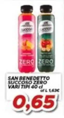 MA Supermercati San Benedetto Succoso Zero offerta