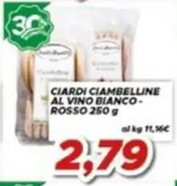 MA Supermercati Ciardi ciambelline al vino bianco rosso offerta