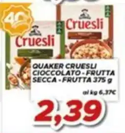 MA Supermercati Quaker Cruesli Cioccolato - Frutta Secca - Frutta offerta