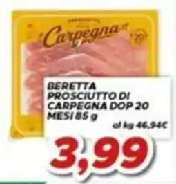 MA Supermercati Beretta Prosciutto di Carpegna DOP offerta