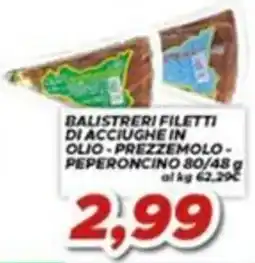 MA Supermercati Balistreri filetti di acciughe in olio - prezzemolo - peperoncino offerta