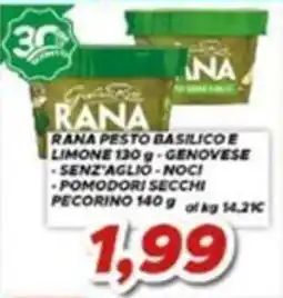 MA Supermercati Rana pesto basilico e limone offerta