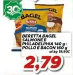 MA Supermercati Beretta bagel salmone e philadelphia offerta