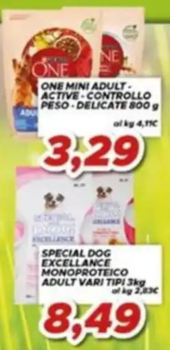 MA Supermercati One mini adult active controllo peso delicate offerta