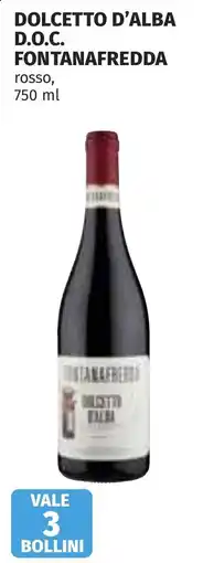 Coop Dolcetto d'Alba Fontanafredda offerta