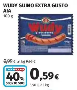 Coop Superstore Wudy suino extra gusto AIA offerta