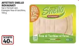 Coop Superstore Fesa di Tacchino al forno Snello Rovagnati offerta