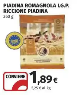 Coop Superstore Piadina romagnola I.G.P. Riccione Piadina offerta