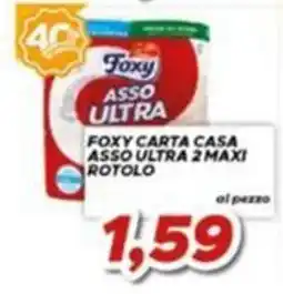 MA Supermercati Foxy carta casa asso ultra 2 maxi rotolo offerta