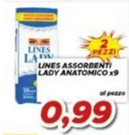 MA Supermercati Lines assorbenti lady anatomico offerta