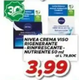 MA Supermercati Nivea crema viso rigenerante rinfrescante nutriente offerta