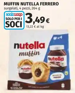 Coop Muffin Nutella Ferrero offerta