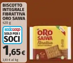 Coop Biscotto integrale fibrattiva Oro Saiwa offerta