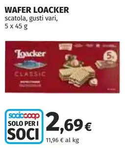 Coop Wafer Loacker Classic offerta
