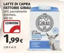Coop Superstore Latte di capra fattorie Girau offerta