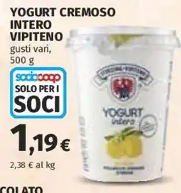 Coop Superstore Yogurt cremoso intero Vipiteno offerta