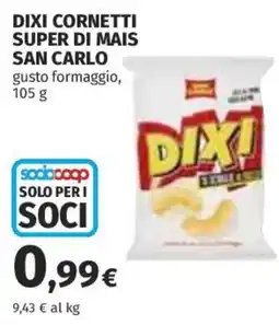 Coop Superstore Dixi cornetti super di mais offerta