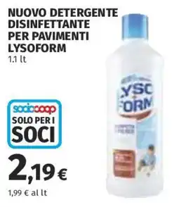 Coop Superstore Detergente disinfettante per pavimenti Lysoform offerta