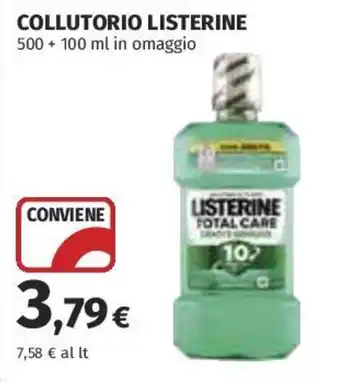 Coop Superstore Collutorio Listerine offerta
