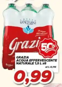 MA Supermercati Grazia acqua effervescente naturale offerta