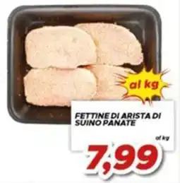 MA Supermercati Fettine di arista di suino panate offerta