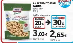 Coop Superstore Anacardi tostati Fatina senza sale offerta
