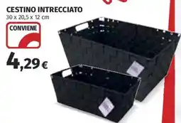 Coop Superstore Cestino intrecciato offerta