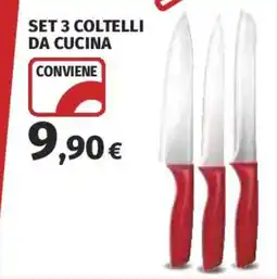 Coop Superstore Set 3 coltelli da cucina offerta
