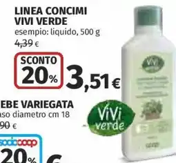 Coop Superstore Vivi Verde concime liquido offerta
