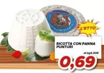 MA Supermercati Ricotta con panna Punturi offerta