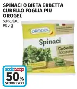 Coop Superstore Spinaci Orogel offerta
