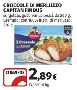 Coop Superstore Croccole di merluzzo Capitan Findus offerta